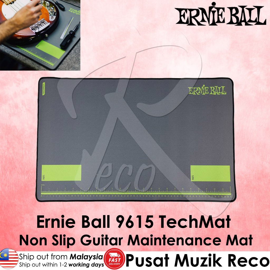 Ernie Ball 9615 Techmat Non Slip Guitar Maintenance Mat Setup Repair Mat Acoustic Electric Bass Gita