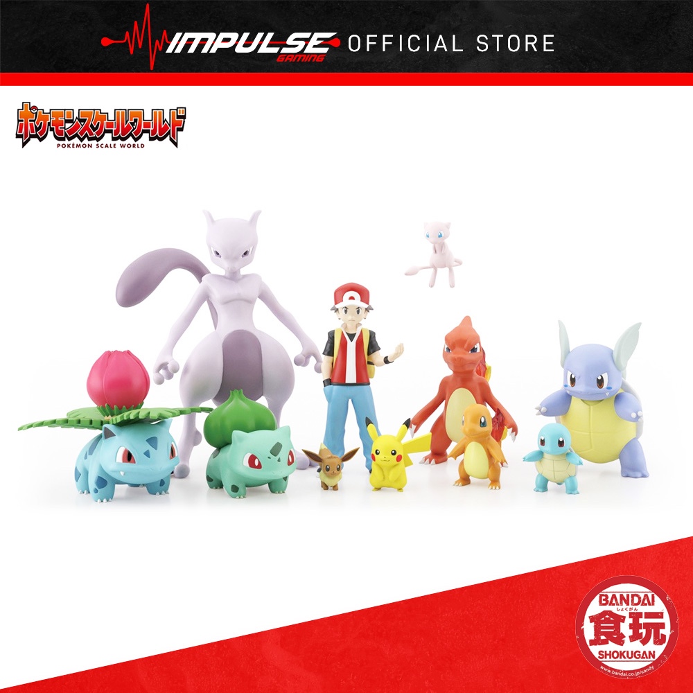 Bandai Namco Pokemon Scale World Kanto ตอนภาค (Pikachu, Charmander, Eevee, Mew, Ivysaur, Mew Two, Re