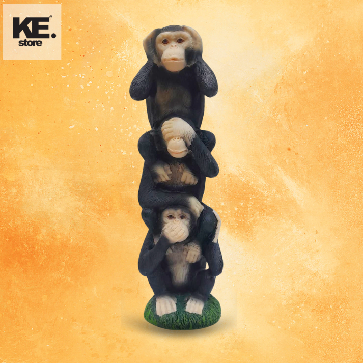 Three Wise Monkeys Totem Hear, No Evil, See No Evil, Speak No Evil