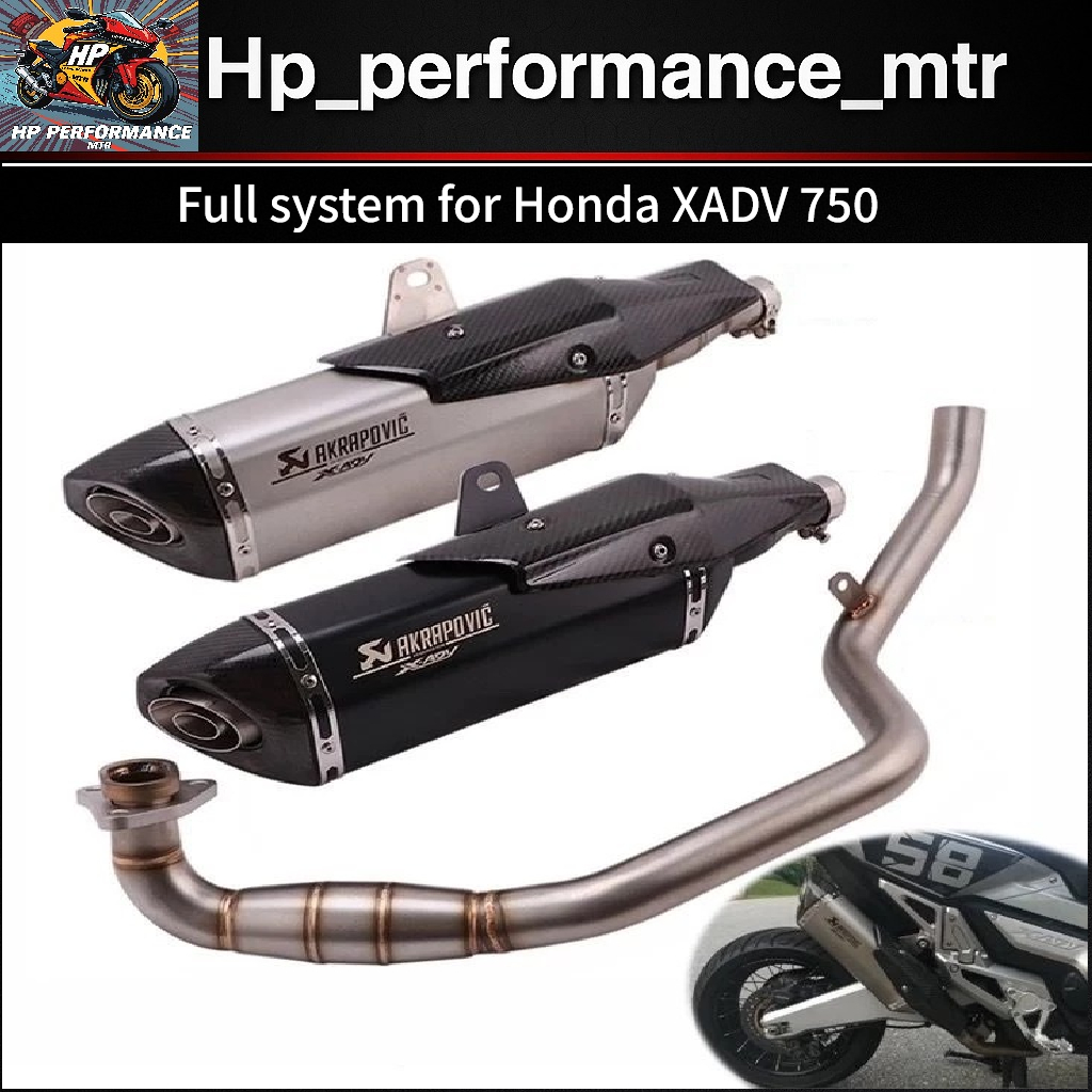 Slip On ท่อไอเสียรถจักรยานยนต์สําหรับ X-ADV 750 V1 V2 V3 X ADV750 X-ADV 750 ด้านหน้า link ท่อ ekzos 