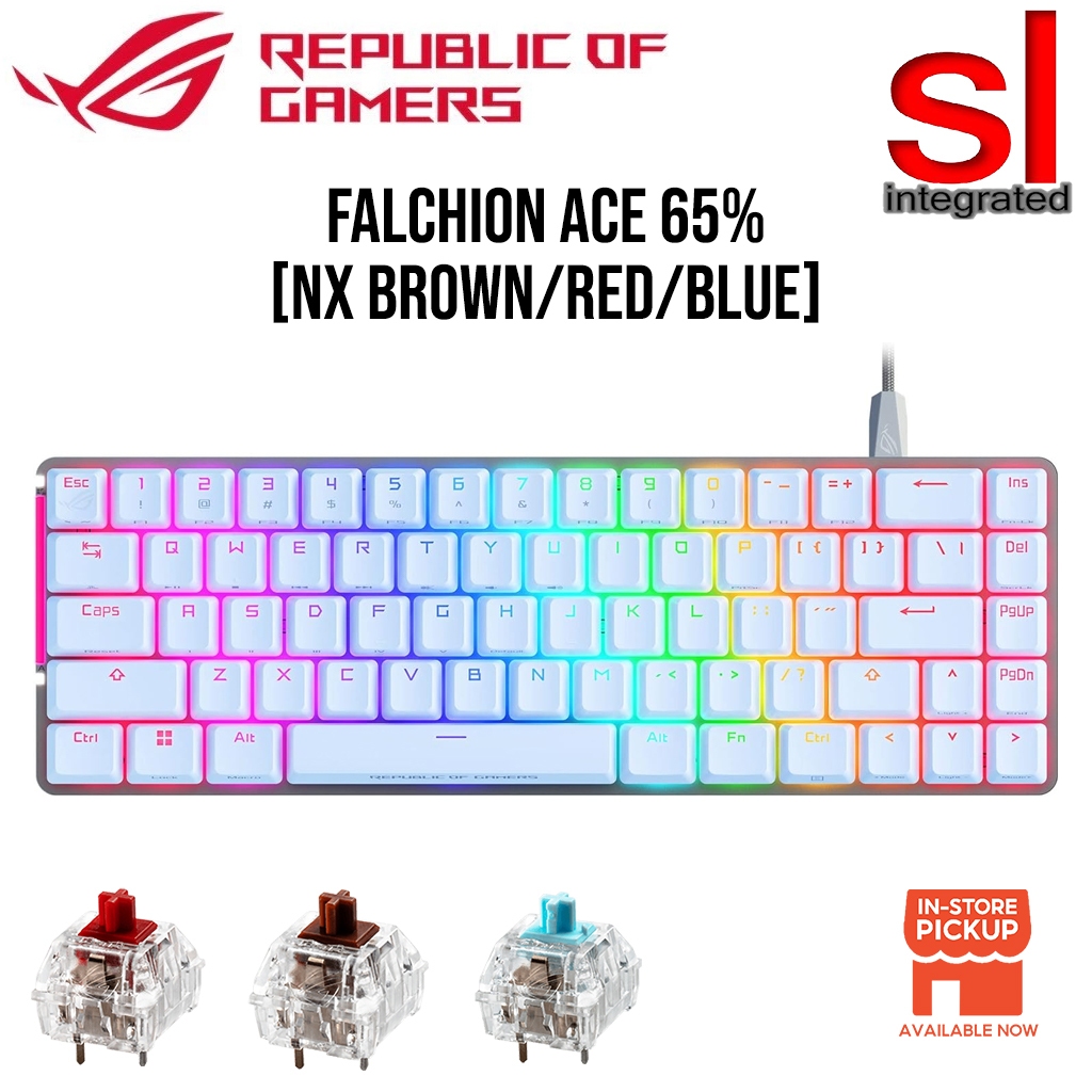 ROG Falchion Ace 65% RGB Compact Gaming Mechanical Keyboard - (NX Red/Blue/Brown Switch)