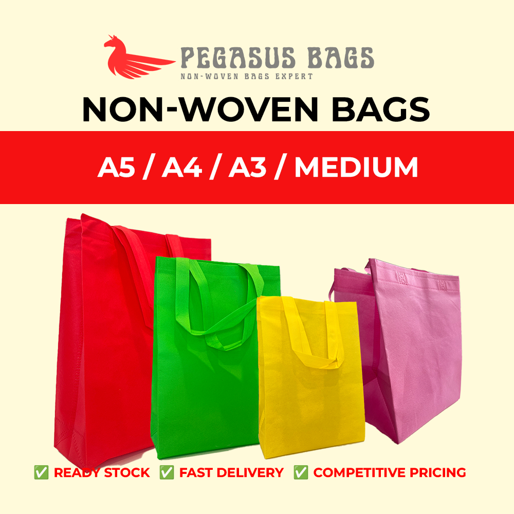 A5 A4 A3 MEDIUM SIZE/ VARIOUS SIZES NON WOVEN BAG / ECOBAG / BAG / DOORGIFT BAG