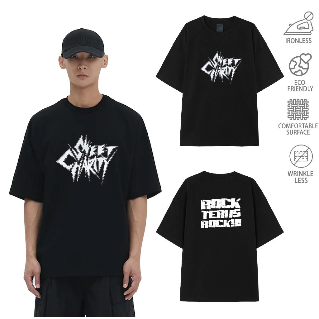 Juun.J Sweet Charity Rock Terus Rock Band Shirts Rockers เสื้อยืด