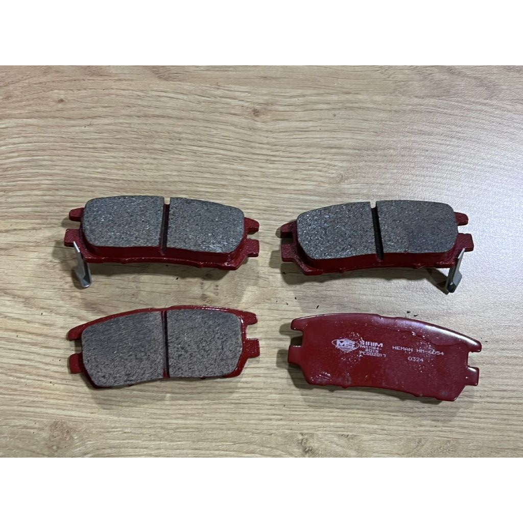 ผ้าเบรก HEMAN REAR MITSUBISHI PAJERO V6 4M40 , VR4 (DOUBLE PISTON) , AIRTECK (TURBO) , EVO 1-4 - H60