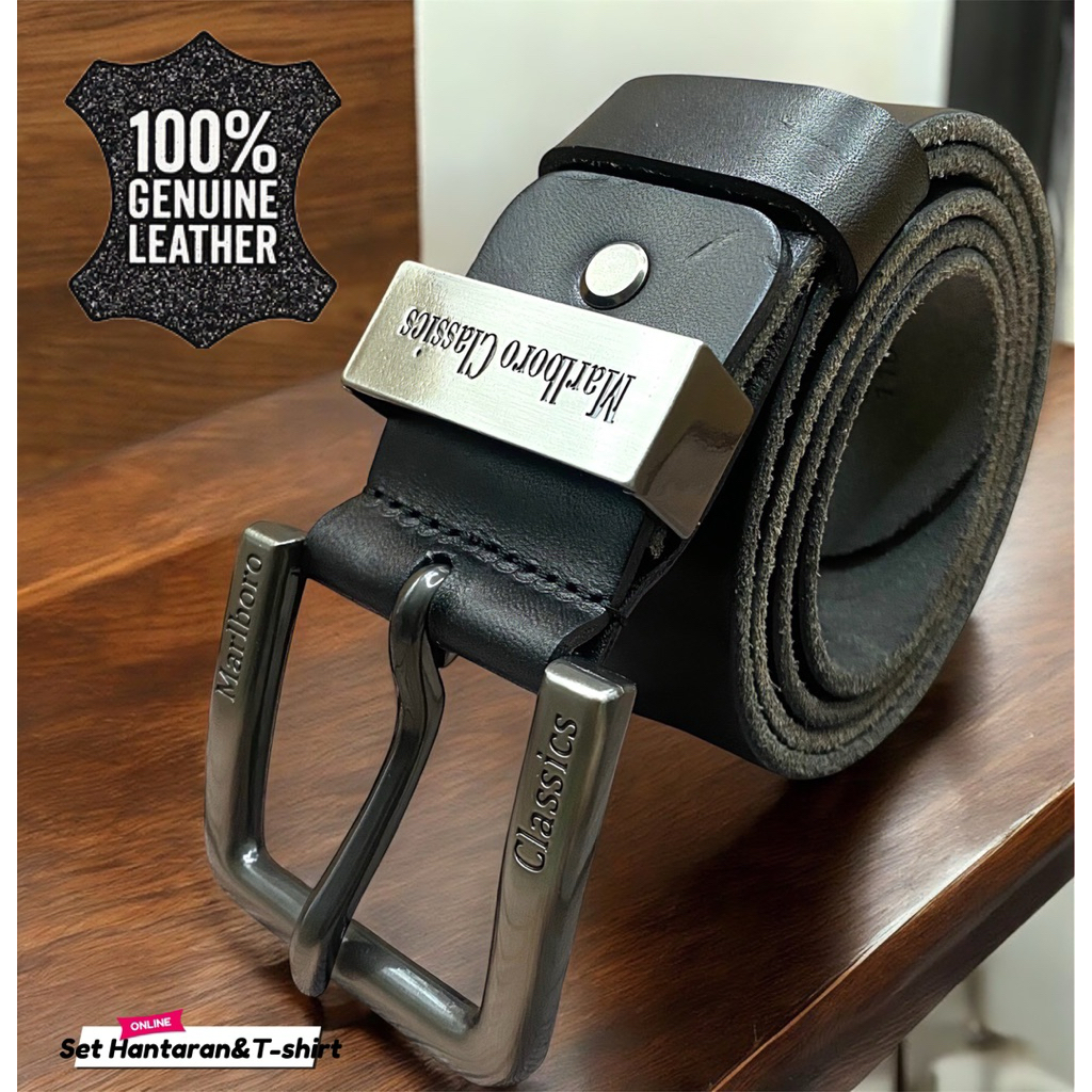 !! LEATHERT•[MALBORO CLASSICS]•LEATHERT WAIST STRAP 110-125 CM WAIST STRAP สําหรับผู้ชาย