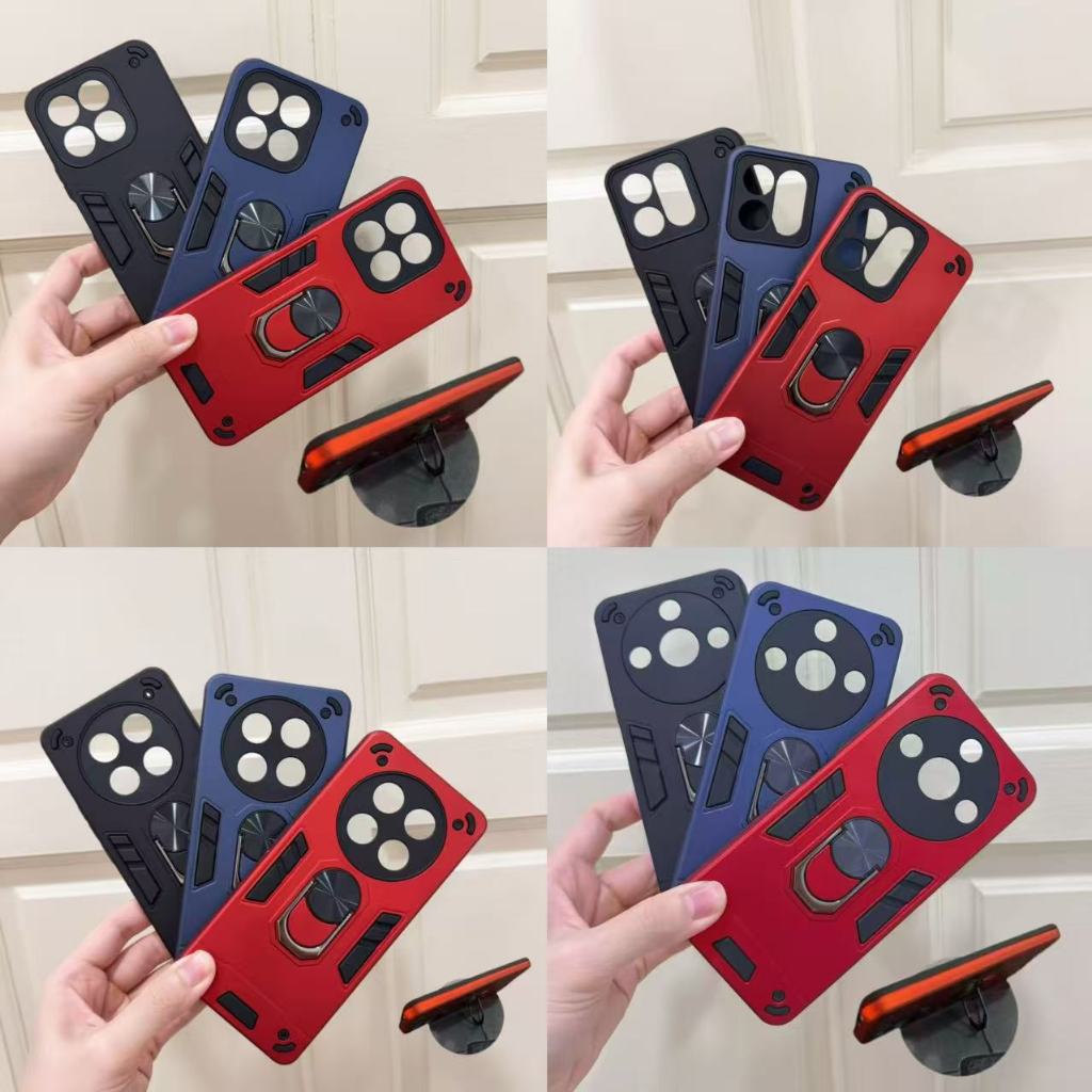 HONOR X6C/HONOR X7C(4G)/HONOR X9C(5G)/HONOR X9C SMART(5G)/HONOR 200 SMART(5G) เกราะไฮบริดที่วางแหวนโ