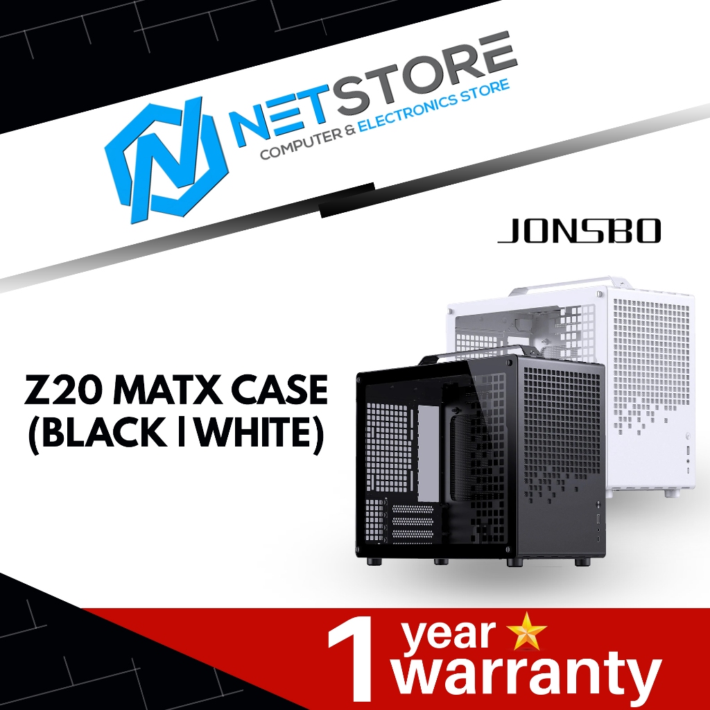 JONSBO Z20 MATX CASE - (สีดําขาว)