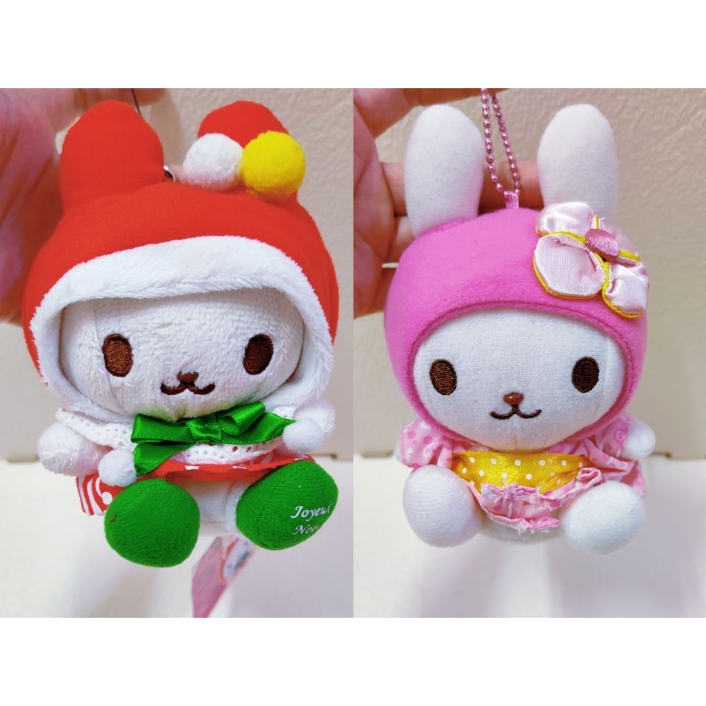 Preloved Amuse/ Amufun soft toy SKC9 / พวงกุญแจ Usazukin ชุดคริสต์มาสชุดกิโมโน