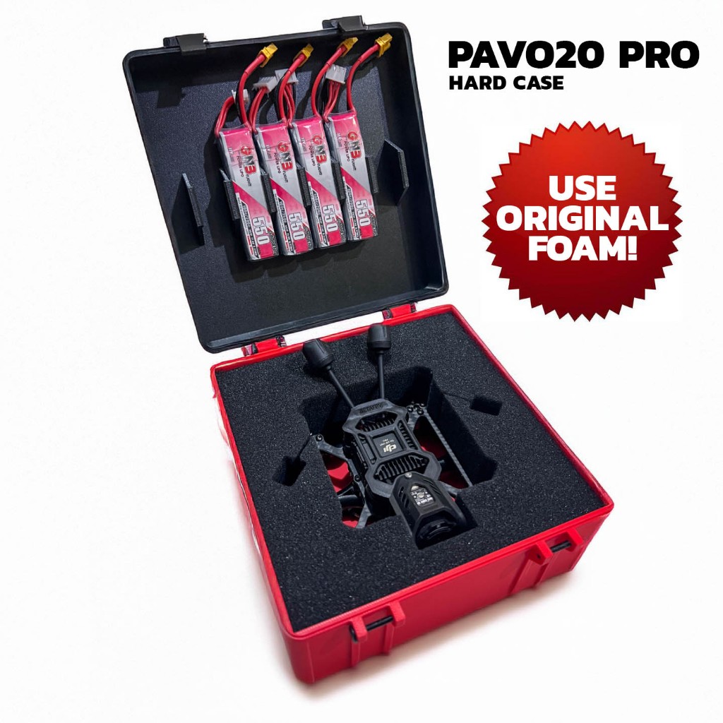 Pavo20 PRO กระเป๋าเดินทาง USE FOAM ถือ 8x 550mah lipo