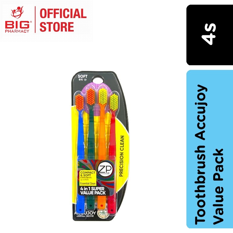 ZP ACCUJOY TOOTHBRUSH 4 IN 1 SUPER VALUE PACK