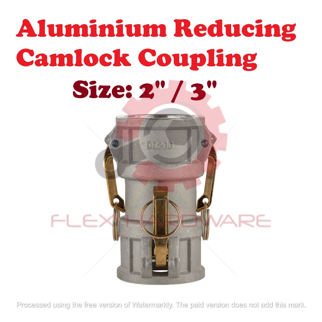 Aluminium Spool Camlock การมีเพศสัมพันธ์ 3 2 DD300 DD200 ประเภท DD ลูกเบี้ยวสแตนเลสและข้อลดร่อง
