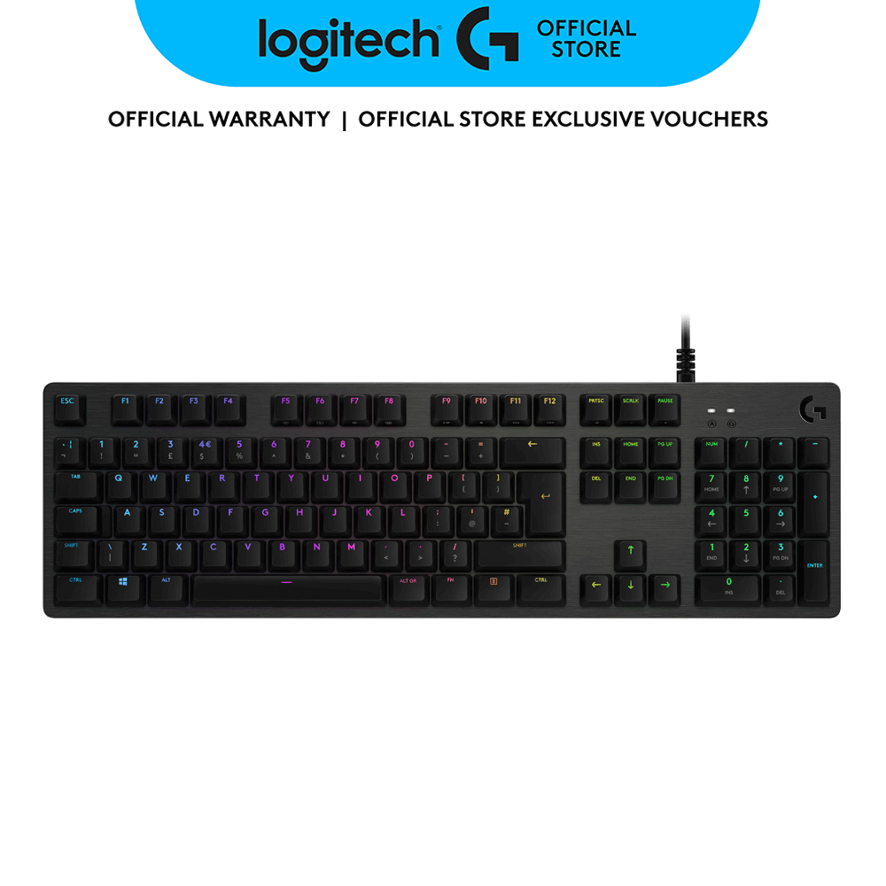 คีย์บอร์ดเกมกล Logitech G512 Carbon Lightync RGB พร้อมสวิตช์ GX