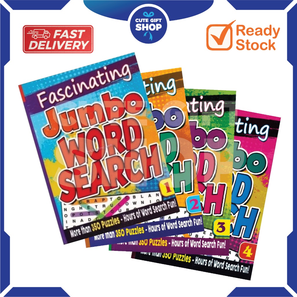คําค้นหา FASCINATING JUMBO WORD SEARCH BOOK 1/ BOOK 2/ BOOK 3/ BOOK 4/ CARI KATA MENTAKATASI