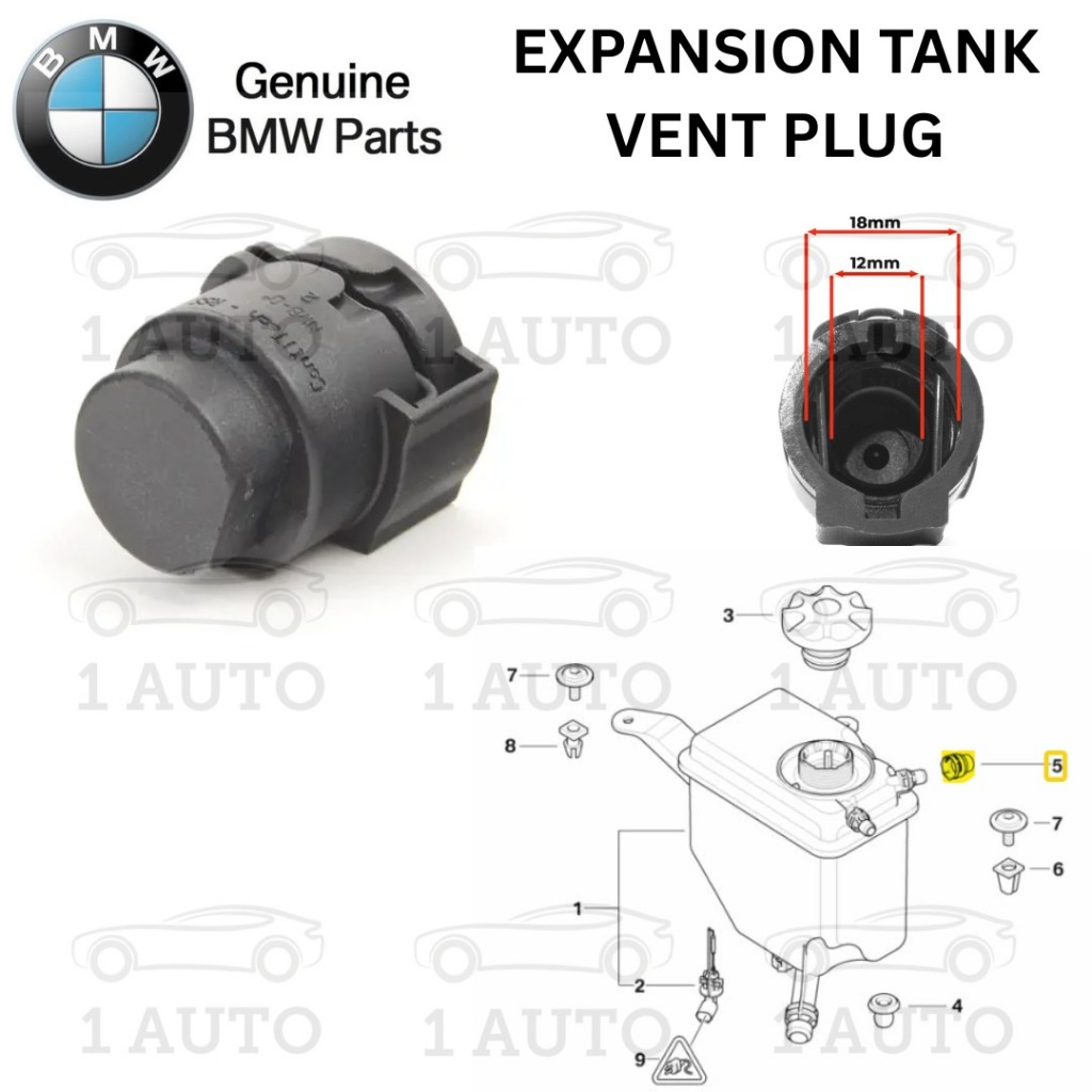 BMW COOLANT EXPANSION TANK VENT PLUG BMW E60 E63 E64 F06 F12 F13 F10 F07 GT F25
