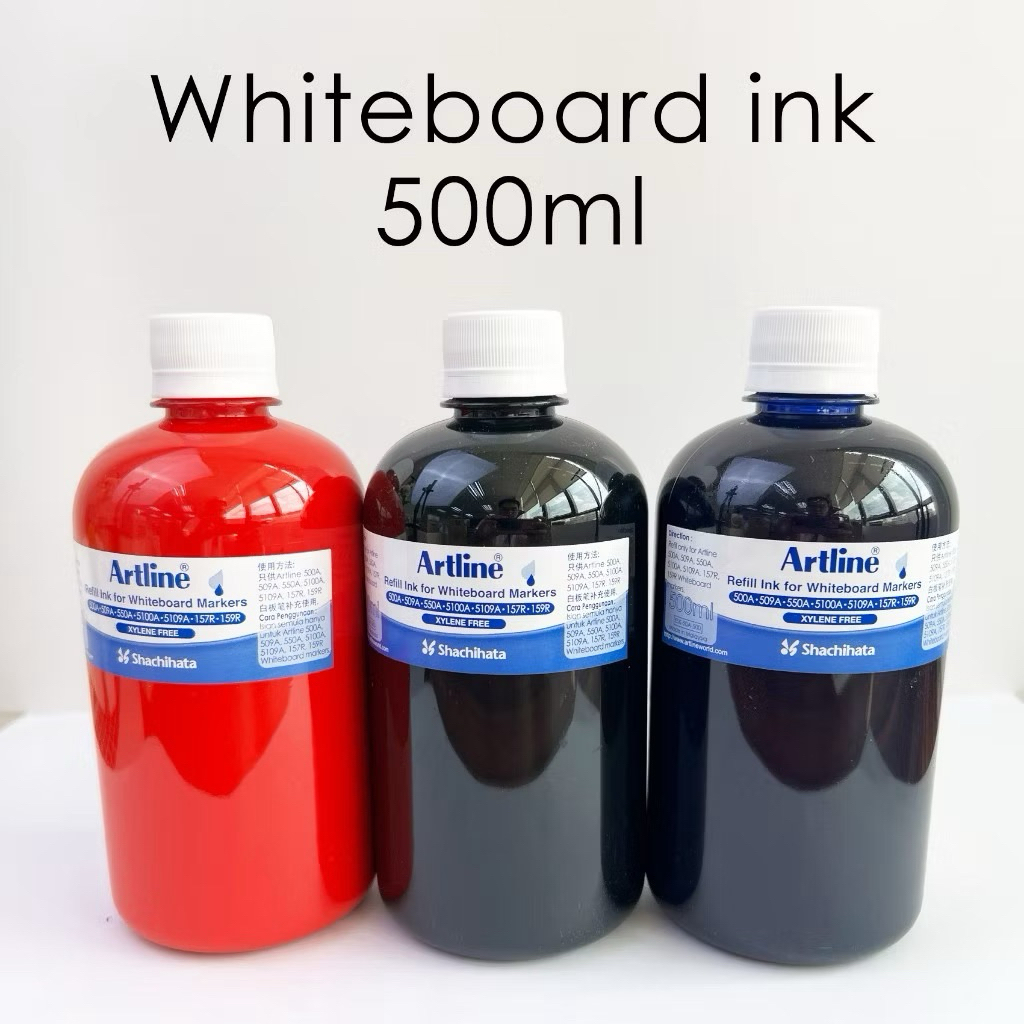 Artline Whiteboard Marker Refill Ink 500ml น้ําเงิน ดํา & แดง (Xylene Free)