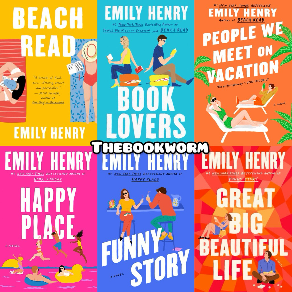 ENGKL Emily Henry Series " คนรักหนังสือ | อ่านชายหาด | แฮปปี้เพลส | คนเราพบกับวันหยุดพักผ่อน | สโตตลก