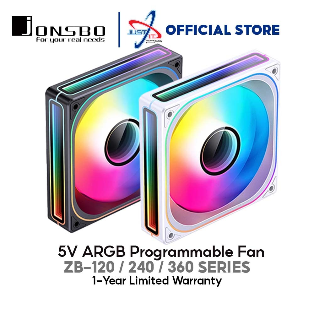 JONSBO ZB-120B / ZB-120W 5V ARGB PROGRAMMABLE CASING FAN