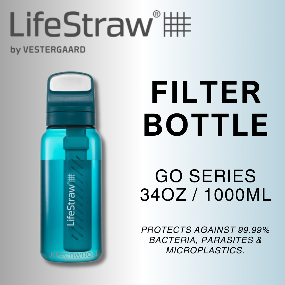 LifeStraw Water Bottle Go Series Water Filter Bottle ( 0.2 mircon, BPA Free)