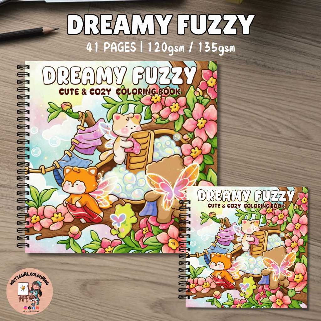 DREAMY FUZZY By Hygge Artful สมุดระบายสี 41 หน้า