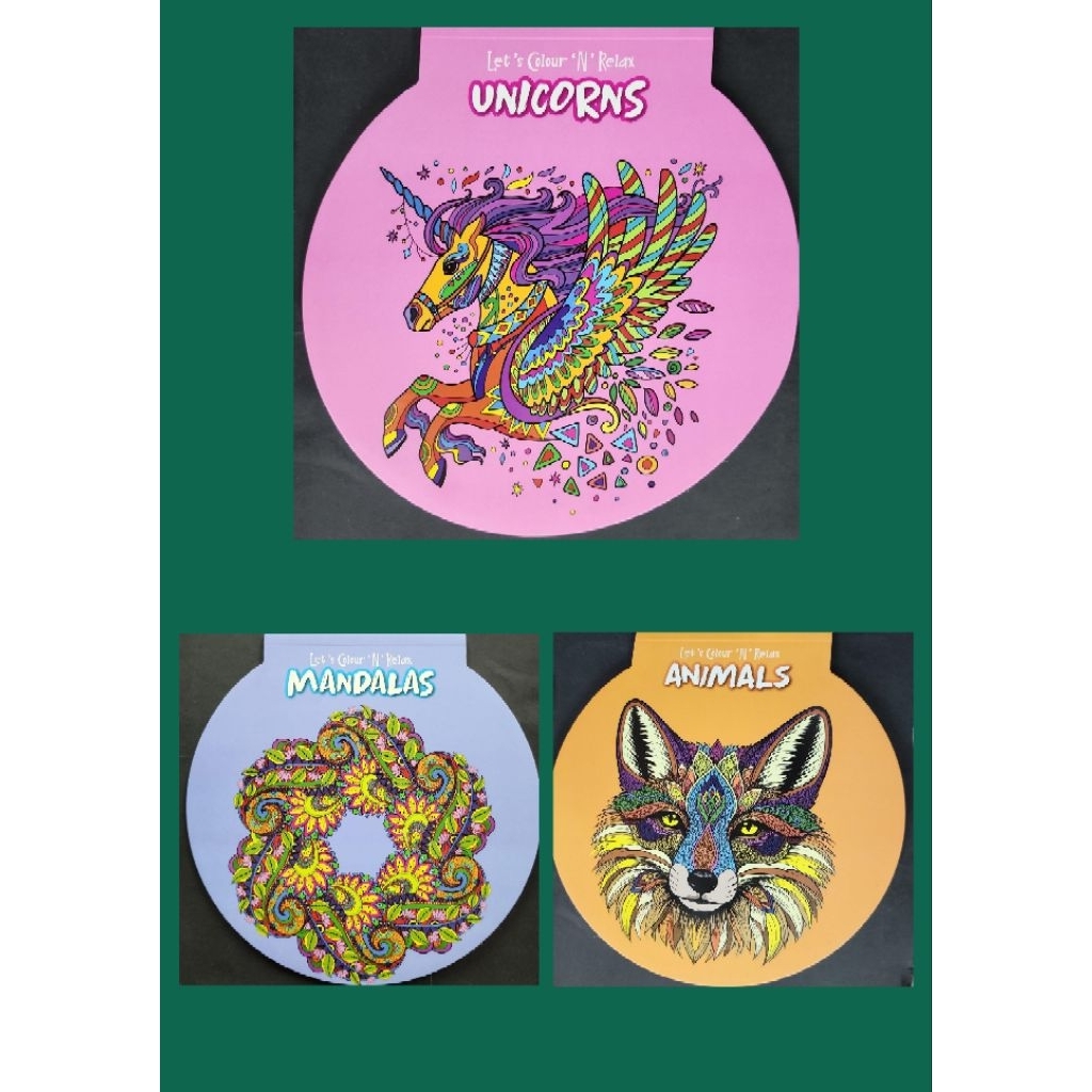 LETS COLOUR N RELAX (ROND SHAPE) จิตใจต่อจิตใจ
