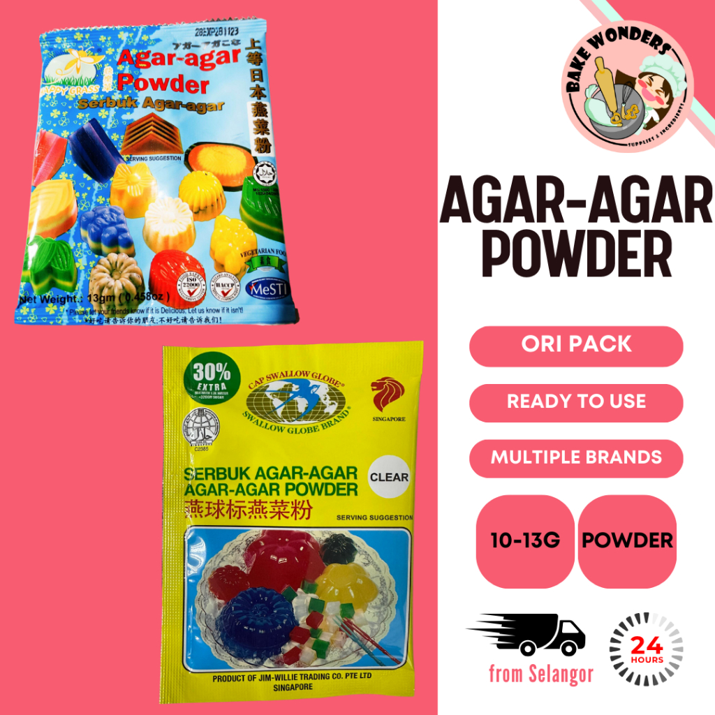 Happy Grass Agar-Agar Powder/ Swallow Globe Agar-Agar Powder/ AGAR-AGAR POWDER/ 快乐หญ้าท็อปผงญี่ปุ่น/