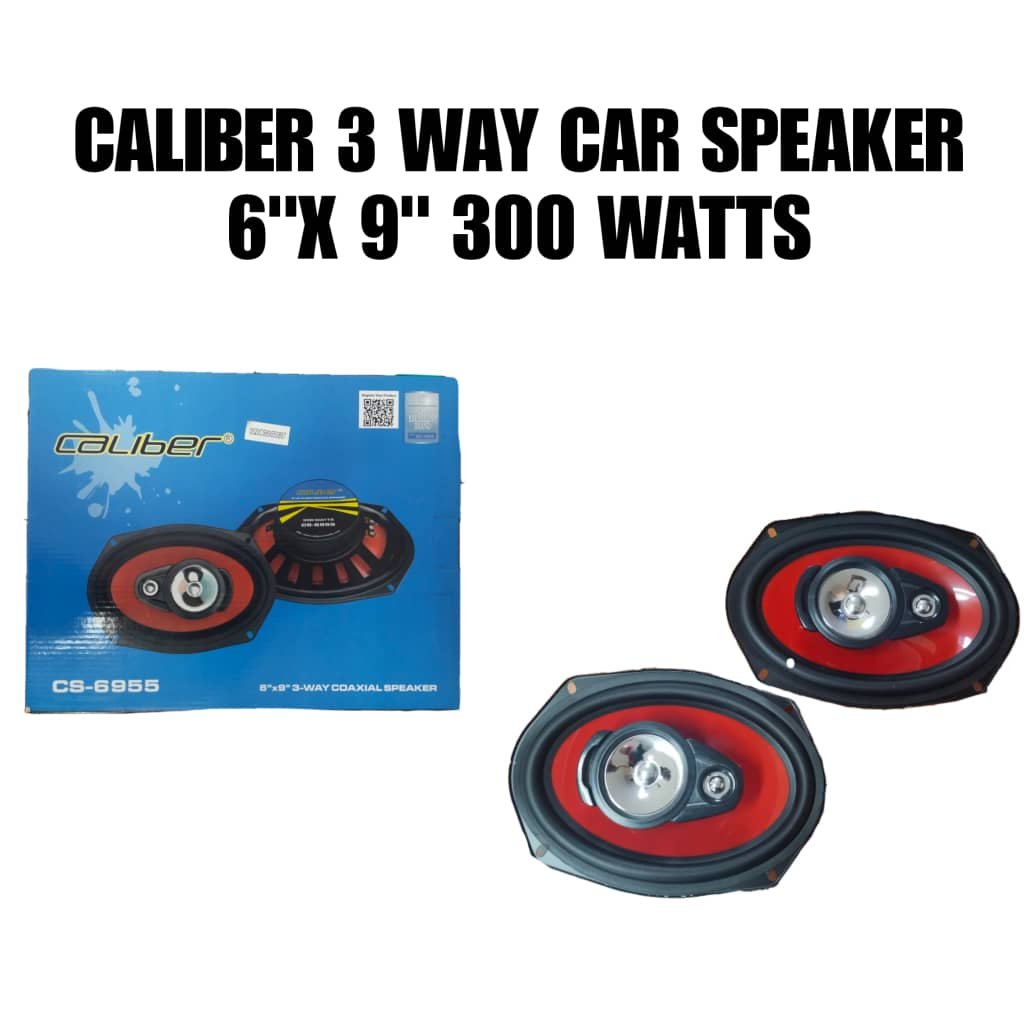 CALIBER 3 WAY CAR SPEAKER 6" X 9" 300 WATTS [ CS-6955 ]