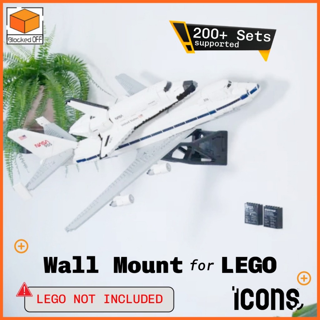Wall Mount For Lego Icons NASA Shuttle Carrier Aircraft (10360)