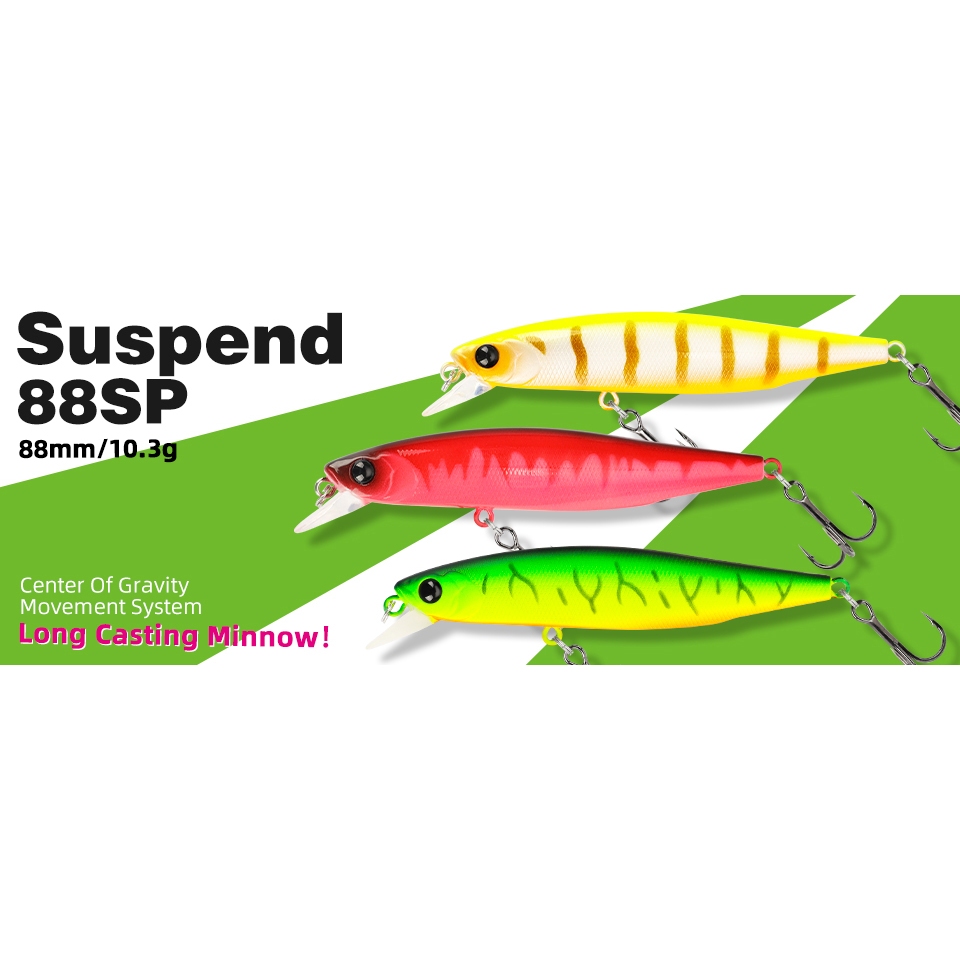Tsurinoya DW102 Gewang Jerkbait/Suspend Minnow เหยื่อ 80mm/10.3G