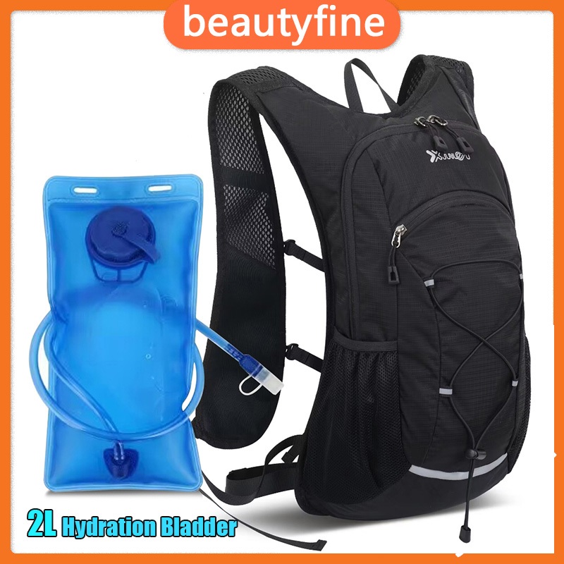 กระเป๋าเป้สะพายหลังเดินป่าพร้อม 2L Hydration กระเพาะปัสสาวะน้ําหนักเบา Packable เดินป่า Daypack สําห