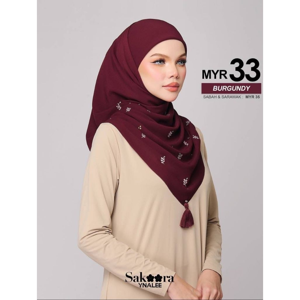 Ynalee Sakoora Series - ชิฟฟ่อนกํามะหยี่ Bidan 45