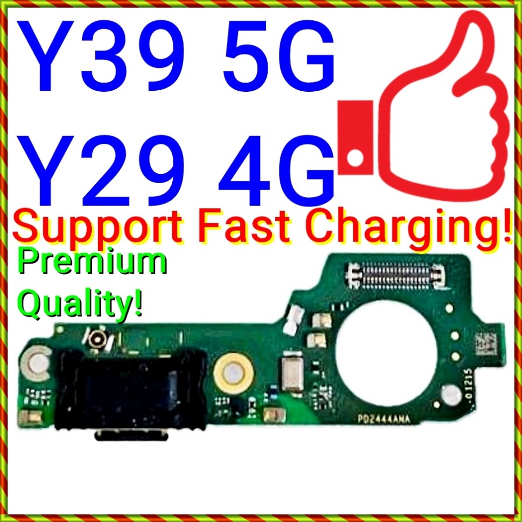 ใหม่พอร์ตชาร์จ IC SUB บอร์ด MIC Ribbon สําหรับ vivo Y39 5G / Y29 4G / V2436 V2434