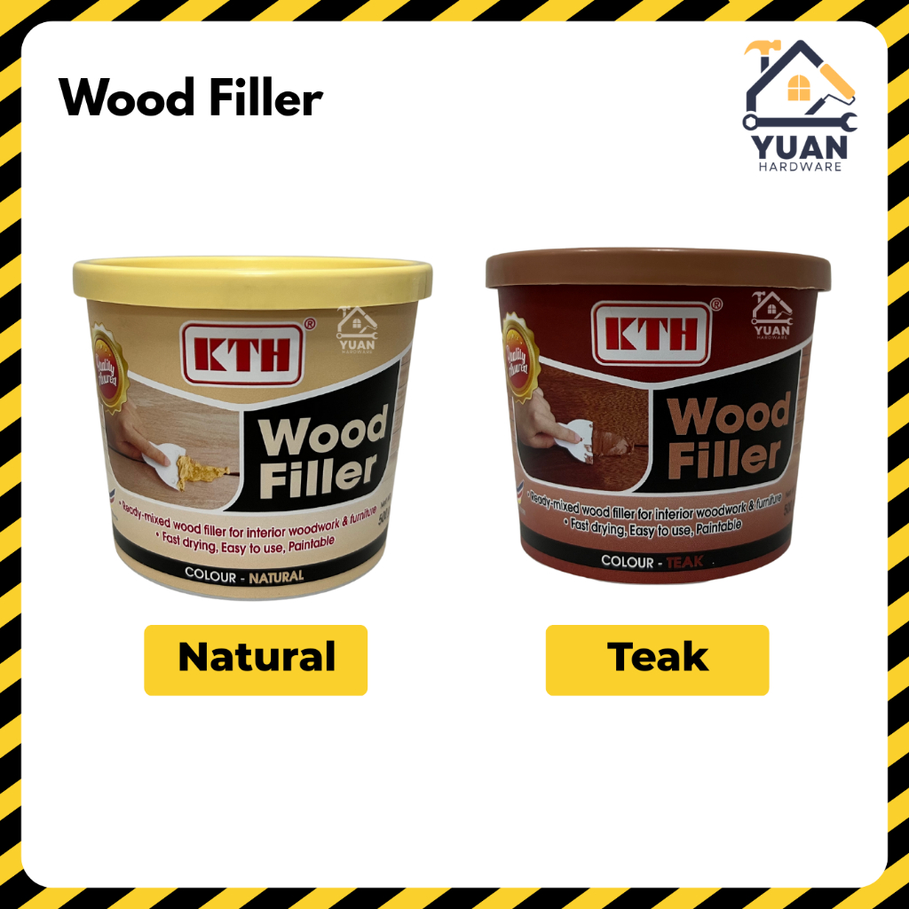 KTH/SCP Wood Filler 500g 1.5kg บรรจุ Cracks Wood Hole Wood Lining Crack | ซิเมน แทมปาล คายู | ฟิลล่า