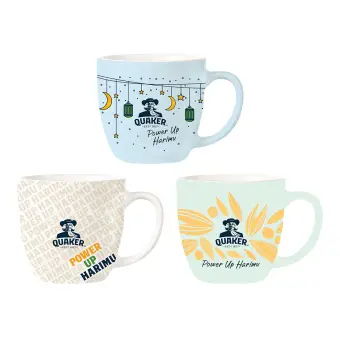 Quaker Mug Ceramics / 格马克 cup / Cwan Quaker Tema Hari Raya