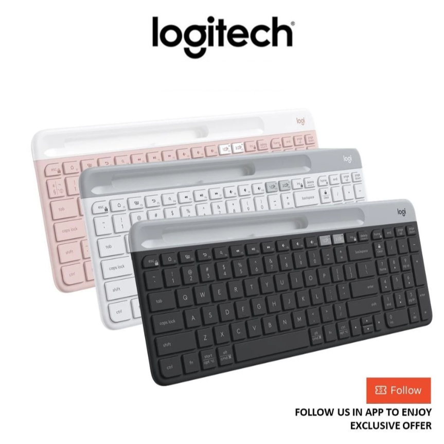 แป้นพิมพ์เงียบไร้สาย Bluetooth หลายอุปกรณ์ Logitech K580 พร้อมเทคโนโลยี Logitech Flow