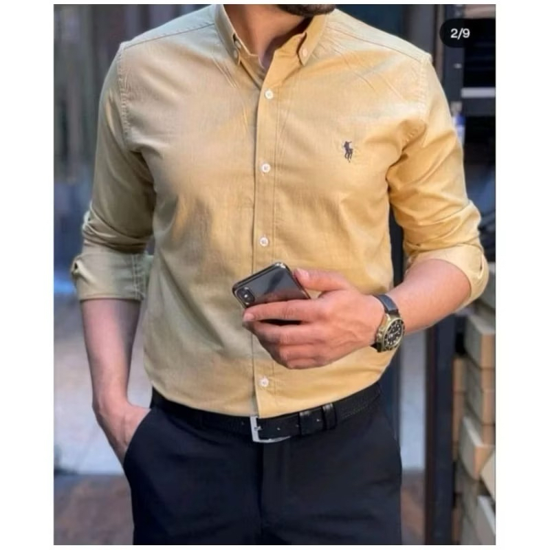 KEMEJA เสื้อเชิ้ตแขนยาวผู้ชาย 100c/o Cotton