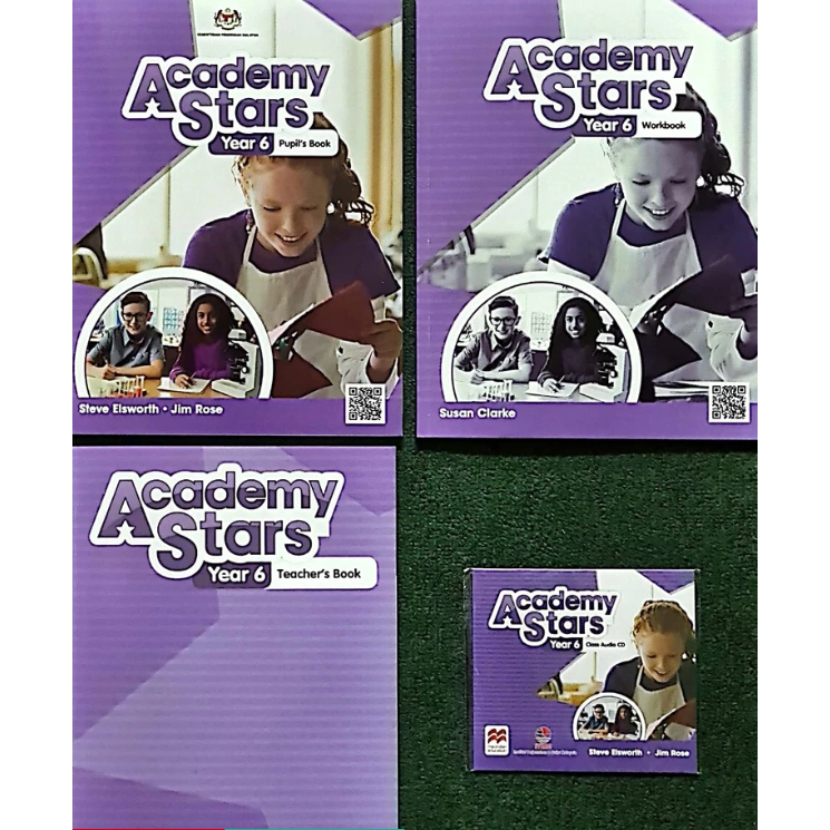 Academy Stars ปี 6 (หนังสือของ Pupil + สมุดงาน + หนังสือครู + ซีดีเสียงคลาส)