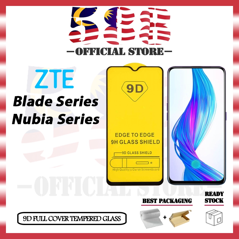 ZTE Blade A77/V80/V70 Max/A56/A55/A35 Design/Nubia Air/Focus 2 Pro/Music 9D กระจกนิรภัยเต็มรูปแบบ