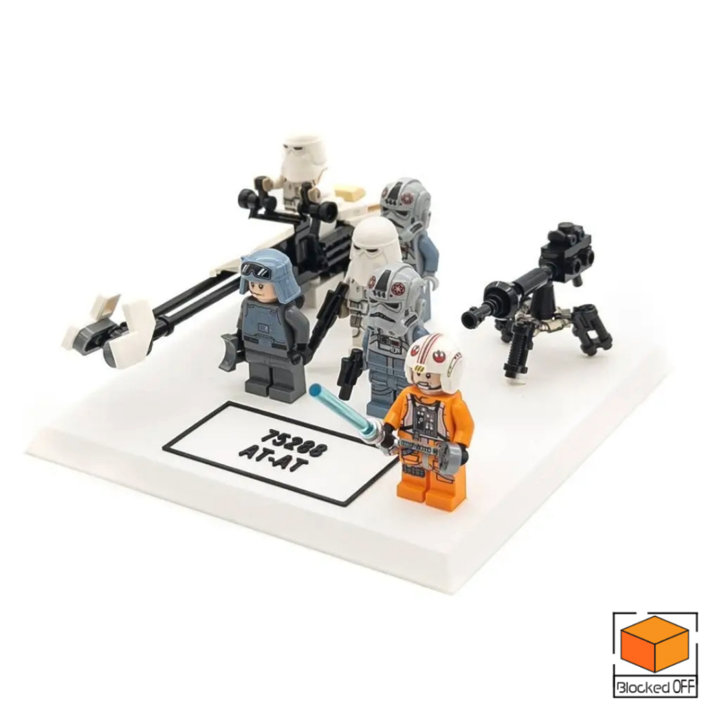 ขาตั้งจอแสดงผลสําหรับ Lego Star Wars AT-AT Minifigures (75288)