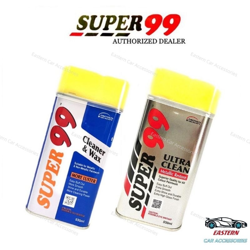 Super 99 Luster Cleaner Wax 530ml, Super 99 Ultra Clean Metallic Restore 530ml