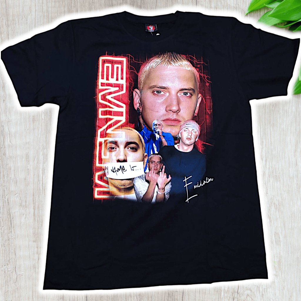 เสื้อยืด Baju Eminem (1393) Band Rock Yeah