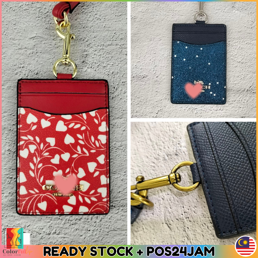 Coach 3D Metal Logo ID Landyard Office Name Tag Lanyard Tali Layard Student Neck Access Card Holder