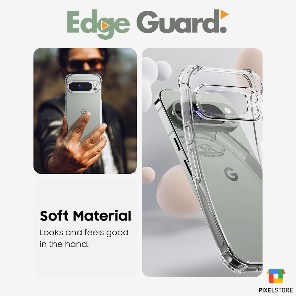 Edge Guard TPU กันชนสําหรับ Google Pixel 10/10Pro/10ProXL/9a/9/9Pro/9ProXL/8/8Pro/8a/7/7Pro/7a/6/6Pro/6a/5/5a ราคา ถูกที่สุด ดีลบีเคเค แกลเลอรีภาพที่ 2