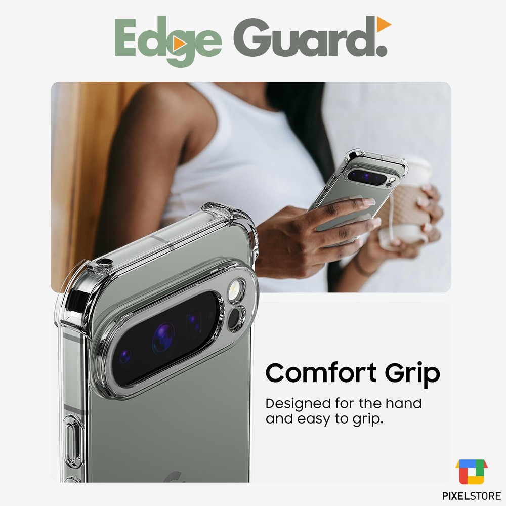 Edge Guard TPU กันชนสําหรับ Google Pixel 10/10Pro/10ProXL/9a/9/9Pro/9ProXL/8/8Pro/8a/7/7Pro/7a/6/6Pro/6a/5/5a ราคา ถูกที่สุด ดีลบีเคเค แกลเลอรีภาพที่ 4