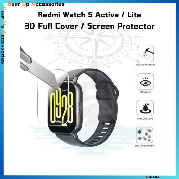 Redmi Watch 5 Lite / 5 Active กระจกเทมเปอร์ปกป้องหน้าจอ (อุปกรณ์เสริม xiaomi smartwatch)