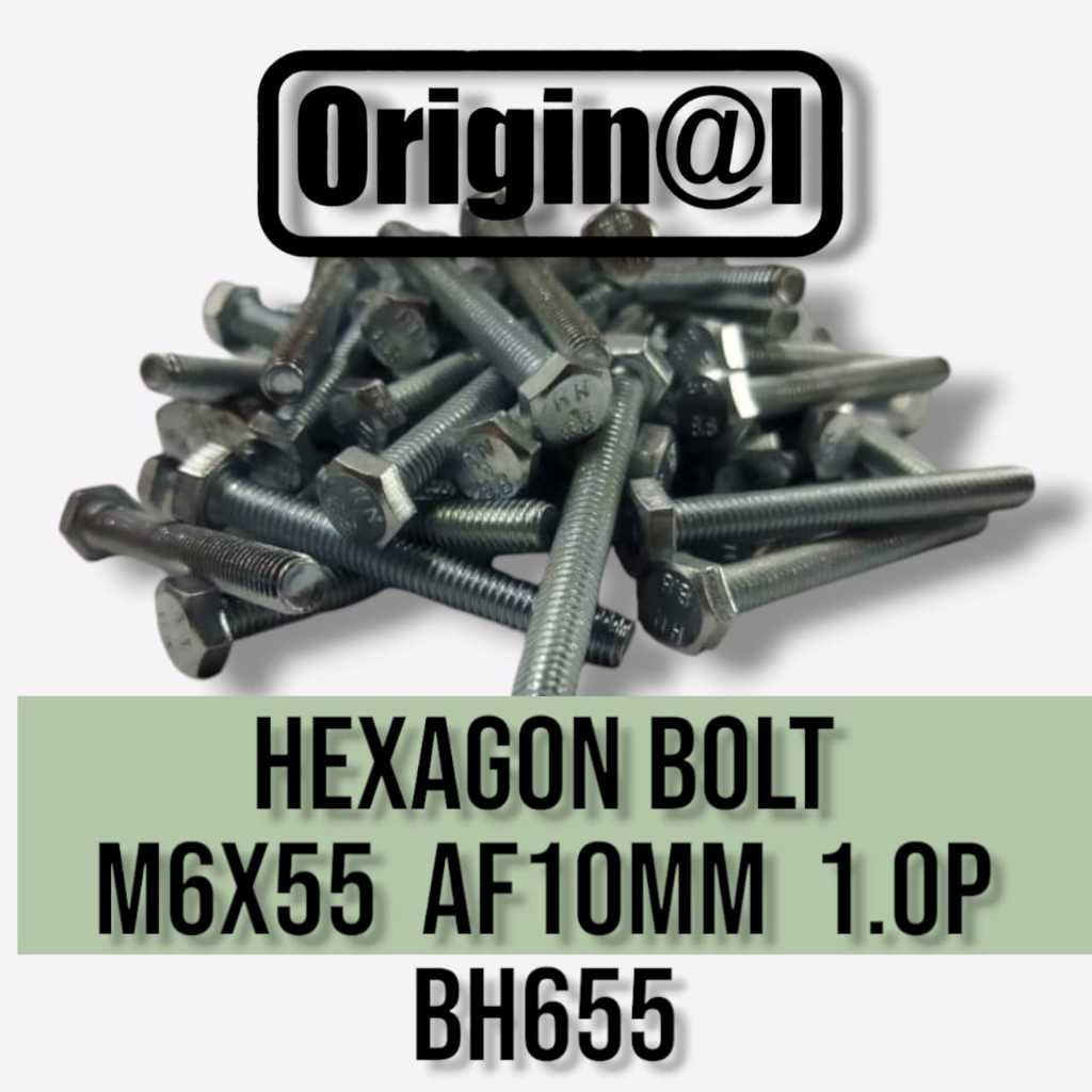 BOLT HEXAGON HEXAGON SCREW M6X55 BH655 AF10 1.0P