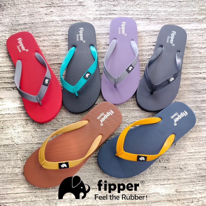 Fipper the CLASSIC Slipper Unisex Adult Casual Selipar Getah Fipper Lelaki Perempuan