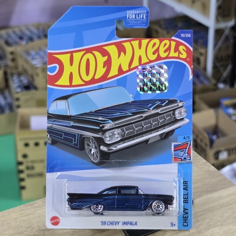 HOT WHEELS 59 CHEVY IMPALA EXCLUSIVE GENERAL DOLLAR RECOLOURED LIMITED FACTORY SEALED 2023