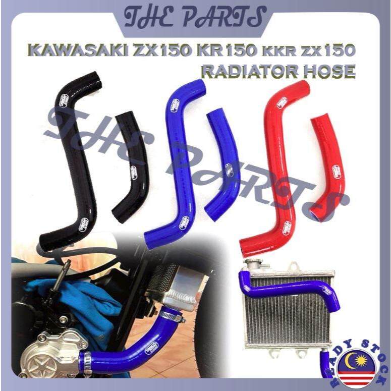 Samco KAWASAKI ZX150 KR150 NINJA150 RR KR ZX 150 RACING ซิลิโคนหม้อน้ําท่อ TANKI COOLANT TANGKI TAHAN PANAS COOLANT