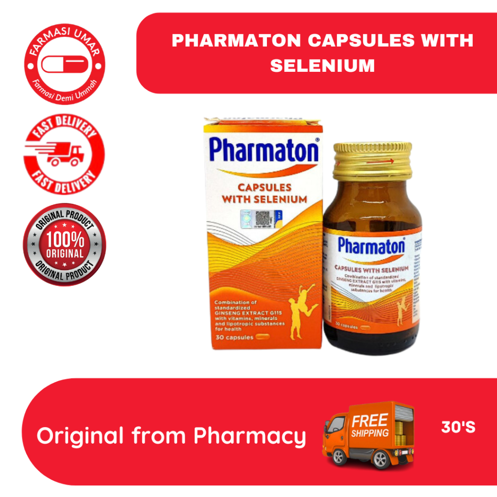 Pharmaton Capsules with Selenium 30s (เพื่อเพิ่มพลังงาน)