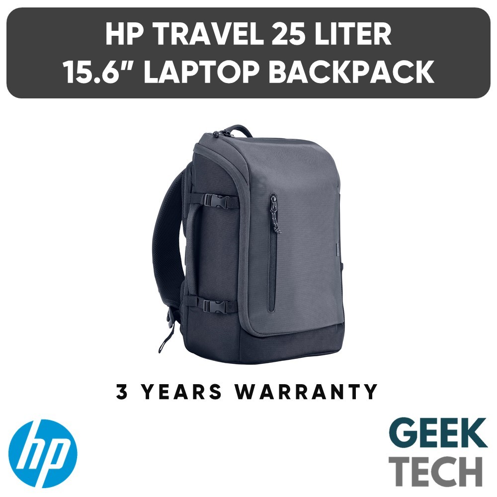 HP Travel 25 ลิตร 15.6 Iron Grey Laptop Backpack - 6B8U4AA
